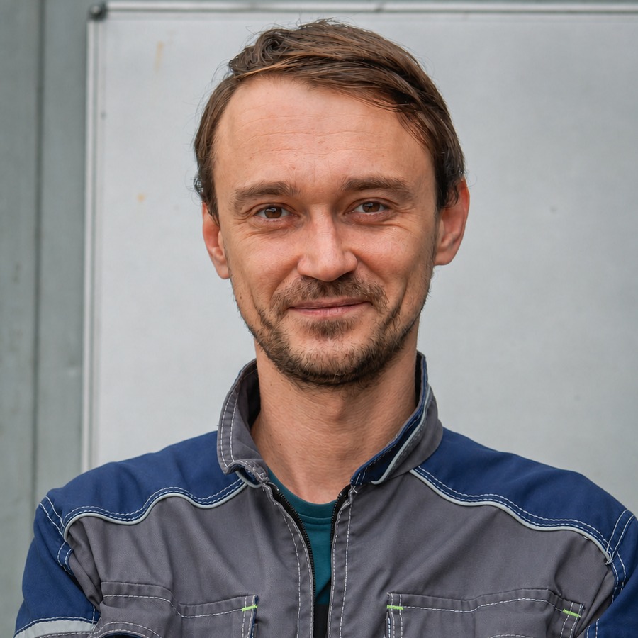 Евгений, арматурщик цеха «Кузофикс»